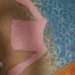 Pink off the shoulder top